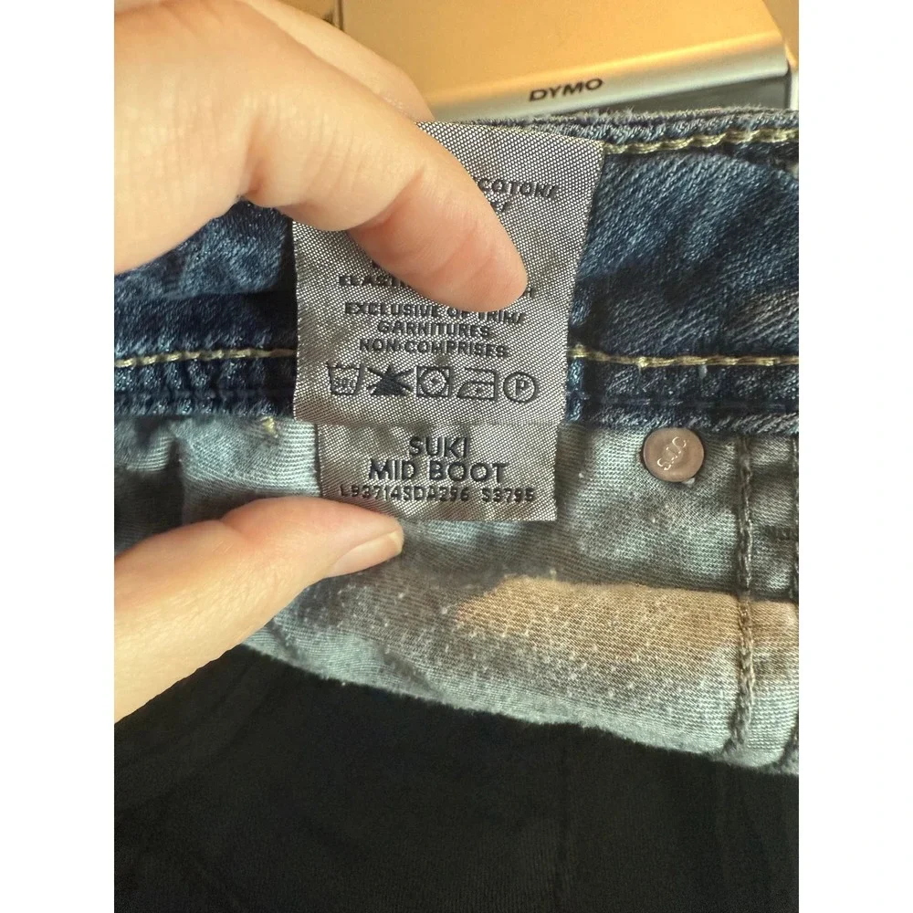 Silver‎ Jeans Suki Mid Bootcut Jeans Women W27 L33 Distressed Embellished - Picture 6 of 8